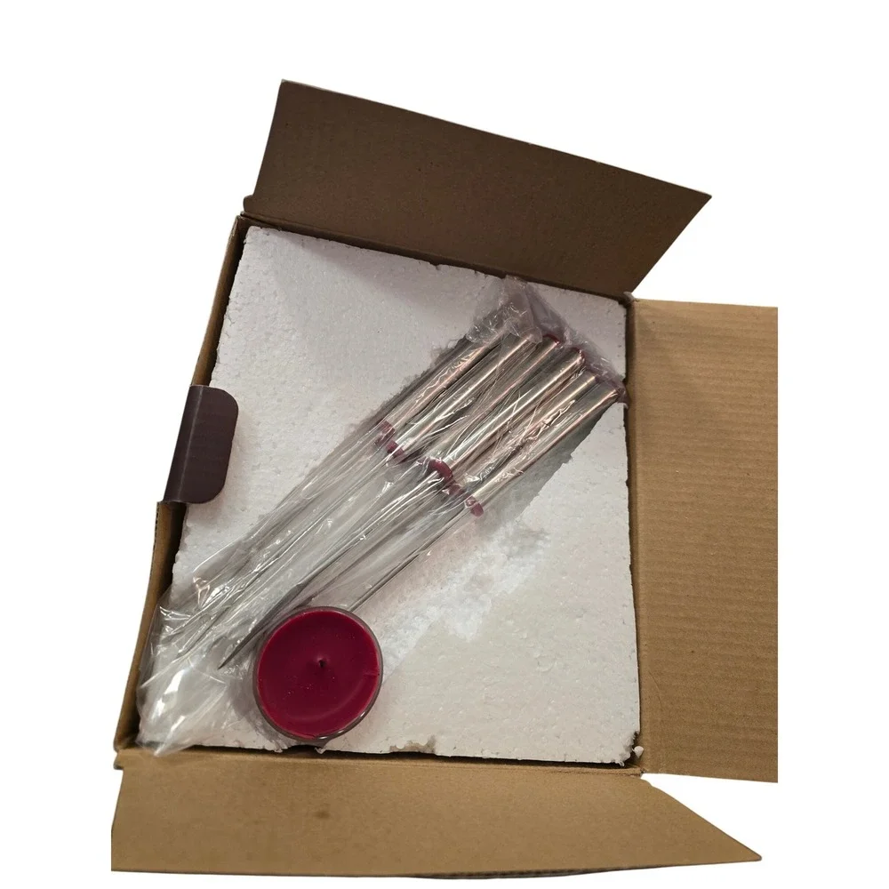 Williams Sonoma Red Stoneware Fondue Set Pot‎ 6 Forks Tealight 1388842 2009